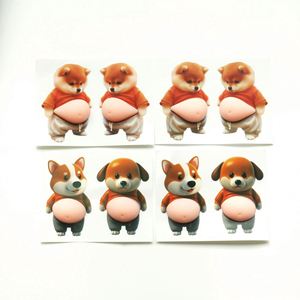 Jouet anti-stress à presser en forme de chien mignon, autocollant 3D amusant pour jeunes, à remontée lente, pour soulager l'anxiété – Vente chaude - Product Image 2