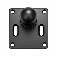 Plaque adaptatrice fixe VESA 75x75/100x100 avec rotule de 38 mm pour sécuriser les moniteurs portables et les accessoires TV/tablette