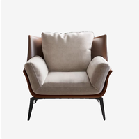 Fauteuil individuel, canapé de salon minimaliste italien, design moderne pour la maison et le balcon