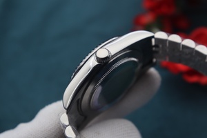 Montre de luxe en acier inoxydable à mouvement mécanique automatique, calendrier perpétuel, réserve de marche, cadran en cristal saphir 22 mm, étanche - Product Image 4