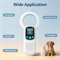 Lecteur/écrivain NFC portable LF RFID pour étiquettes d'animaux avec prise en charge EM4305, distance de lecture de 8 cm, matériau ABS, compatible Android 11