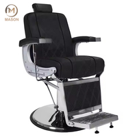 Chaise de barbier en cuir de luxe professionnelle certifiée CE Hydraulique inclinable Hauteur réglable Rotation à 360 degrés Spa