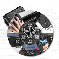 Coque de téléphone avec béquille de conception militaire pour Infinix Zero 8, testée contre les chutes, avec fixation magnétique