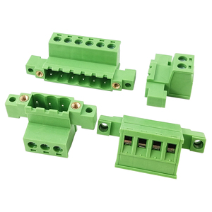 Conector de pared de doble brida con paso de 5.08mm y enchufe tipo A/B - Juego completo macho-hembra en línea sin soldadura 2-24P - Product Image 5
