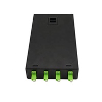 Boîtier de terminaison de fibre optique monomode LC APC à 4 cœurs, unité murale de bureau pour infrastructure de communication optique intérieure
