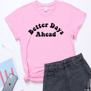 Migliori giorni di anticipo T-Shirt stampate alla moda estiva camicetta ampia a maniche corte Casual girocollo <span class=keywords><strong>estetica</strong></span> T-Shirt da donna - Product Image 3