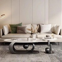 Table Basse Luxe "Pandora 2025" Style Italien en Métal pour Petit Salon de Luxe, Nouveauté Accessible