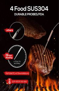 <span class=keywords><strong>Termometer</strong></span> Pemanggang Daging Digital, Layar LCD Besar, Luar Ruangan, Digital, Membaca Daging, <span class=keywords><strong>Termometer</strong></span> BBQ, Oven, <span class=keywords><strong>Termometer</strong></span>, App, Pemantauan Jarak Jauh dengan 4 <span class=keywords><strong>Probe</strong></span> - Product Image 3