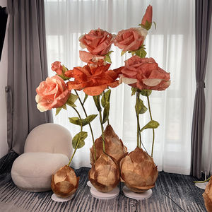 Decorazione nuziale festa forniture per feste Layout palco meccanico automatico <span class=keywords><strong>apertura</strong></span> e chiusura fiori giganti puntelli - Product Image 4