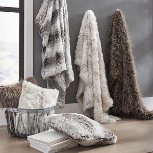 بطانية فاخرة طويلة من ريش النعام، بطانية سميكة من الفرو الصناعي الناعم - Product Image 2