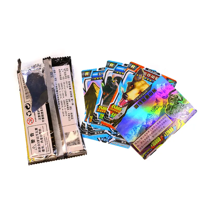 Professional foil card printing booster pack printing service for Children and Adults