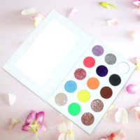 Palette de fard à paupières cosmétique imperméable à l'eau à haute pigmentation en gros d'usine