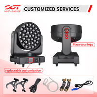 Projecteur LED Wash à tête mobile K25 Big Bee Eye haute puissance 37x40W RGBW 4-en-1 avec rotation et zoom de faisceau pour DJ/éclairage de scène