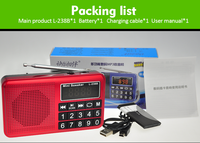 Lecteur MP3 Dewant L-238B Mini Radio FM Numérique USB avec Haut-parleur Intégré