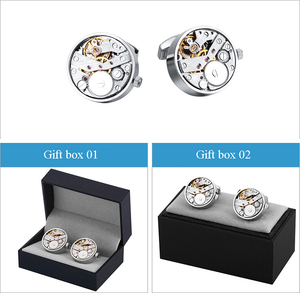 Đồng Hồ Cơ Xoay Bộ Khuy Măng Sét Nam Thiết Kế Cổ Điển Cho Đám Cưới - Product Image 5