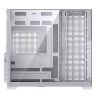LOVINGCOOL OEM ODM panorama kaca Tempered penuh Menara Desktop Gamer PC Casing ATX MATX Mini ITX Casing komputer CPU Chassis
