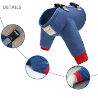 HWP-0004 Genouillères pour animaux de compagnie, protections pour pattes de chien, équipement de protection des articulations, manchon chauffant, gilet de protection pour coude de patte avant d'animal