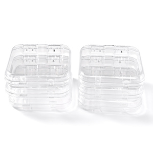 Boîte d'emballage transparente en acrylique pour faux ongles, anti-poussière, carrée, organisateur et présentoir de rangement pour faux ongles - Product Image 4