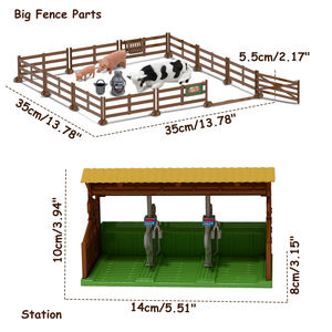 Enfants <span class=keywords><strong>ferme</strong></span> blocs maison modèle ensembles de jeu <span class=keywords><strong>ferme</strong></span> camion <span class=keywords><strong>tracteur</strong></span> <span class=keywords><strong>jouet</strong></span> <span class=keywords><strong>avec</strong></span> clôture <span class=keywords><strong>animaux</strong></span> figurines personnages agriculteurs - Product Image 4