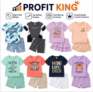 Ensemble d'été pour enfants, couleur unie Morandi à faible saturation, comprenant un t-shirt doux et un pantalon court, livraison aléatoire de la combinaison. - Product Image 1