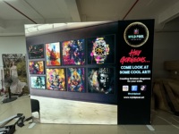 Panneau publicitaire LED modulaire 10x20, stand d'exposition 3x6, présentoir pour salon professionnel, boîte à lumière par sublimation, toile de fond, comptoir