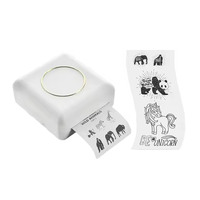 Printer Mini portabel tanpa tinta, Printer Mini Printer termal kompatibel IOS + Android untuk cetakan Hadiah untuk anak perempuan