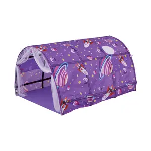 新款婴儿隧道男孩家庭游戏屋星球火箭玩具屋室内床儿童帐篷
