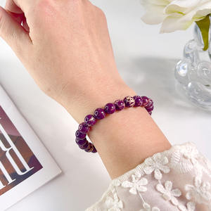 Fengshui guérison bleu Shoushan pierre ronde 6/8mm Jaspe Bracelet perlé pour hommes et femmes pierre naturelle accessoires de mode - Product Image 3