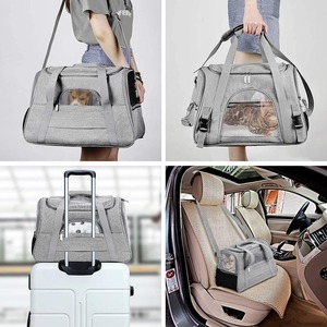 Foldable Car <b>Pet</b> <b>Carrier</b> Tote - Portable Handbag for Cats & Small Dogs - Product Image 6