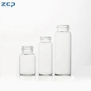 3毫升透明琥珀色中性硼硅酸盐无菌螺旋玻璃瓶，用于液体包装