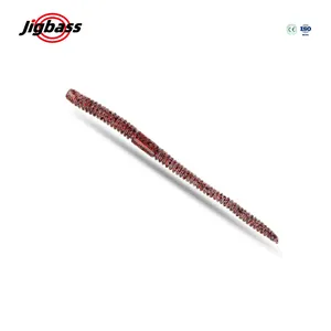 JIGBASS LT2091 150mm5.2g 125mm4g Flexible. Durable cola larga Artificial Senko gusano de silicona lubina señuelo de pesca lombriz de tierra suave Ba