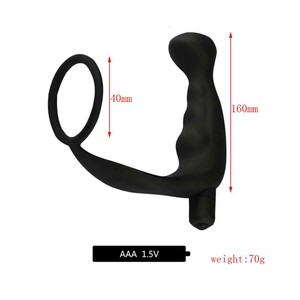 Produits pour adultes en gros, anneau vibrant en silicone pour point G et prostate, masseur masculin, article d'exportation très demandé. - Product Image 3