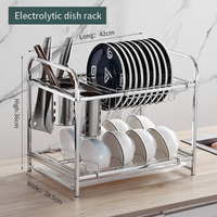 Égouttoir à vaisselle multicouche vertical en acier inoxydable 201 de qualité supérieure, non pliable, pour comptoir de cuisine moderne, organisateur de rangement de vaisselle