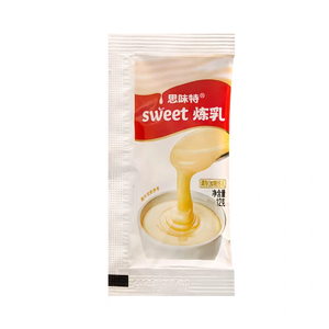 Leche Condensada Azucarada Personalizable con Descuento, 12g-30g, Amarillo Claro, Sabor Original, Edulcorante Apto para Repostería - Product Image 1