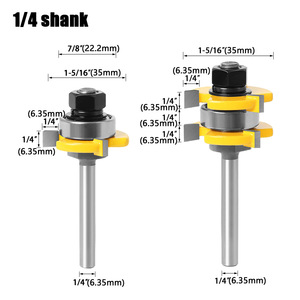 Đa Chức Năng Ghép Cutter T-Khe Cắm Vuông Răng 3-Răng CNC Router Bit - Product Image 4