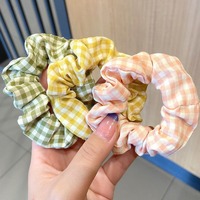 Élastique à cheveux coréen en peluche, motif burger de dessin animé, de haute qualité, fait main, polyvalent pour queues de cheval