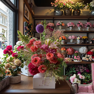 <strong>Custom</strong> Foldable Packaging Box <strong>Wholesale</strong> <strong>Flowers</strong> Cardboard Delivery <strong>Boxes</strong> Florist Box for Delivery Florist - Product Image 1