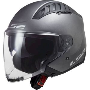 Casco Jet Ls2 Of600 Copter II Grigio in Policarbonato Taglia S per Moto - Product Image 1