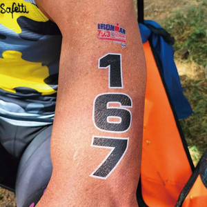 Custom Race Number Water Transfer <b>Tattoo</b> Stickers Waterproof Eco Friendly <b>Paper</b> Temporary Sports Body <b>Tattoos</b> - Product Image 3