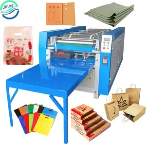 Impressora industrial de saco de papel para caixa de pizza, máquina de impressão de papelão ondulado flexográfica não tecido, saco plástico