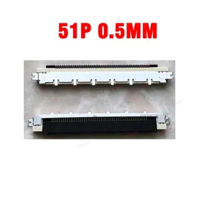 LCD TV Repaire Screen Cable Adapter Screen Lnterface 51P 0.5mm Pitch 51 Pin Rear Flip FFC FPC Lvds Socket