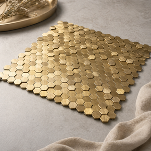 Papel Tapiz Adhesivo Hexagonal Circular, Mosaico Autoadhesivo para Salpicadero para Hotel/Sala de Estar/Cocina - Product Image 4