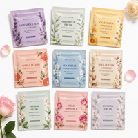 Sachets d'échantillons de crème pour soins de la peau avec fermeture éclair et logo personnalisé, en aluminium, scellés sur trois côtés, emballages cosmétiques sur mesure