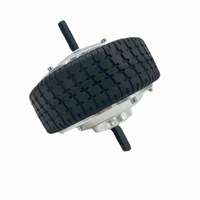 Moteur de moyeu BLDC de 6 pouces de bonne qualité, 24V, à double arbre avec encodeur pour robot fauteuil roulant Sweeo