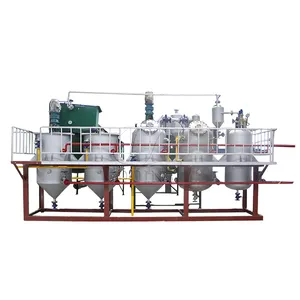 well sold high efficiency refine CPO to RBD 10-20TPD medium scale palm oil refining and CP10 fractionation plant