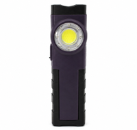 Lampe de travail multifonction COB alimentée par batterie 2000 mAh, lampe d'inspection LED, pointeur laser rouge et bleu, avertissement sonore, portable pour atelier