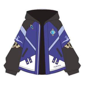 Chaqueta con Capucha de Cosplay de Genshin Tighnari para Hombre, Chaqueta de Punto Holgada con Estampado Bordado y Teñido Liso - Product Image 5