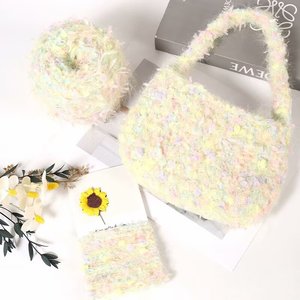 Chất Lượng Cao 100G Pha Trộn Tay Dệt Kim Sợi Phong Cách Thiết Kế Lạ Mắt Với Nhuộm Mô Hình Vòng Spun Phong Cách Ưa Thích Sợi - Product Image 5