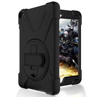 Casing Tablet Silikon Tahan Guncangan, Sarung Tablet Plastik Rotasi 360 untuk Ipad Mini 4/5