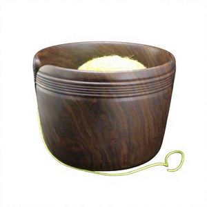 Elegant Wooden Yarn Bowl Yarn Holder Knitting <b>Wool</b> Yarn Ball Bowl Wood <b>Crafts</b> Decorative Environment Friendly Collectable Bowl - Product Image 1